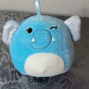 Squishmallows 4.5” MILA Christmas Blue ELEPHANT ORNAMENT Holiday Plush Toy 2021
